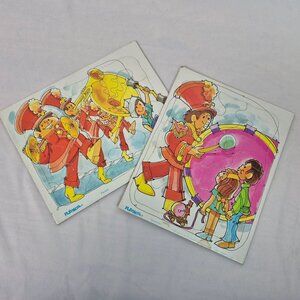 Playskool 1976 VINTAGE Puzzles (Set of 2) Drummer & Parade GREAT CONDITION!!!